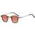 AUGEN By Visions India Retro Vintage Square Abstract Unisex Sunglasses UV400 Protected Small Size (C10, 167)