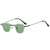 AUGEN By Visions India Retro Vintage Square Abstract Unisex Sunglasses UV400 Protected Small Size (C11, 167)