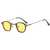 AUGEN By Visions India Retro Vintage Square Abstract Unisex Sunglasses UV400 Protected Small Size (C12, 167)