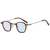 AUGEN By Visions India Retro Vintage Square Abstract Unisex Sunglasses UV400 Protected Small Size (C2, 167)