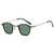 AUGEN By Visions India Retro Vintage Square Abstract Unisex Sunglasses UV400 Protected Small Size (C4, 167)