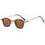 AUGEN By Visions India Retro Vintage Square Abstract Unisex Sunglasses UV400 Protected Small Size (C5, 167)