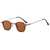 AUGEN By Visions India Retro Vintage Square Abstract Unisex Sunglasses UV400 Protected Small Size (C9, 167)