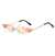 AUGEN By Visions India Retro Vintage Fire Design Rimless Flame Abstract Unisex Sunglasses UV400 Protected Medium Size (C13, 168)
