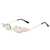 AUGEN By Visions India Retro Vintage Fire Design Rimless Flame Abstract Unisex Sunglasses UV400 Protected Medium Size (C16, 168)