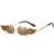 AUGEN By Visions India Retro Vintage Fire Design Rimless Flame Abstract Unisex Sunglasses UV400 Protected Medium Size (C3, 168)