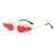 AUGEN By Visions India Retro Vintage Fire Design Rimless Flame Abstract Unisex Sunglasses UV400 Protected Medium Size (C5, 168)