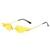 AUGEN By Visions India Retro Vintage Fire Design Rimless Flame Abstract Unisex Sunglasses UV400 Protected Medium Size (C6, 168)