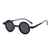 AUGEN By Visions India Retro Vintage Round Metal Abstract Unisex Sunglasses UV400 Protected Small Size (C1, 171)