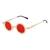 AUGEN By Visions India Retro Vintage Round Metal Abstract Unisex Sunglasses UV400 Protected Small Size (C2, 171)