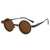 AUGEN By Visions India Retro Vintage Round Metal Abstract Unisex Sunglasses UV400 Protected Small Size (C5, 171)