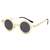 AUGEN By Visions India Retro Vintage Round Metal Abstract Unisex Sunglasses UV400 Protected Small Size (C6, 171)