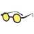 AUGEN By Visions India Retro Vintage Round Metal Abstract Unisex Sunglasses UV400 Protected Small Size (C8, 171)