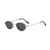 AUGEN By Visions India Retro Vintage Sleek Oval Metal Abstract Unisex Sunglasses UV400 Protected Medium Size (C2, 175)