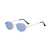 AUGEN By Visions India Retro Vintage Sleek Oval Metal Abstract Unisex Sunglasses UV400 Protected Medium Size (C9, 175)