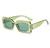 AUGEN By Visions India Retro Vintage Sleek Oval Metal Abstract Unisex Sunglasses UV400 Protected Medium Size (C10, 177)