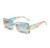 AUGEN By Visions India Retro Vintage Sleek Oval Metal Abstract Unisex Sunglasses UV400 Protected Medium Size (C12, 177)
