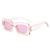AUGEN By Visions India Retro Vintage Sleek Oval Metal Abstract Unisex Sunglasses UV400 Protected Medium Size (C7, 177)