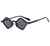 AUGEN Modern Hexagonal Plastic Unisex Sunglasses UV 400 Protected Small Size (178-C1)