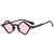 AUGEN Modern Hexagonal Plastic Unisex Sunglasses UV 400 Protected Small Size (178-C2)