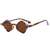 AUGEN Modern Hexagonal Plastic Unisex Sunglasses UV 400 Protected Small Size (178-C7)