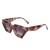 AUGEN Modern Cat Eye Plastic Unisex Sunglasses UV 400 Protected Medium Size (179-C2)