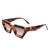 AUGEN Modern Cat Eye Plastic Unisex Sunglasses UV 400 Protected Medium Size (179-C5)