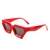 AUGEN Modern Cat Eye Plastic Unisex Sunglasses UV 400 Protected Medium Size (179-C6)