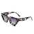 AUGEN Modern Cat Eye Plastic Unisex Sunglasses UV 400 Protected Medium Size (179-C8)