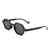 AUGEN Modern Hexagonal Plastic Unisex Sunglasses UV 400 Protected Small Size (180-C1)