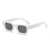 AUGEN Modern Square Plastic Unisex Sunglasses UV 400 Protected Medium Size (181-C3)