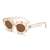 AUGEN Casual Oval Plastic Unisex Sunglasses UV 400 Protected Small Size (184-C2)