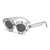 AUGEN Casual Oval Plastic Unisex Sunglasses UV 400 Protected Small Size (184-C8)