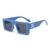 AUGEN Casual Rectangular Plastic Unisex Sunglasses UV 400 Protected Medium Size (185-C10)