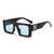 AUGEN Casual Rectangular Plastic Unisex Sunglasses UV 400 Protected Medium Size (185-C11)