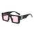AUGEN Casual Rectangular Plastic Unisex Sunglasses UV 400 Protected Medium Size (185-C6)