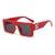 AUGEN Casual Rectangular Plastic Unisex Sunglasses UV 400 Protected Medium Size (185-C8)