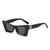AUGEN Modern Butterfly Plastic Unisex Sunglasses UV 400 Protected Medium Size (186-C1)