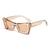 AUGEN Modern Butterfly Plastic Unisex Sunglasses UV 400 Protected Medium Size (186-C7)