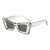 AUGEN Modern Butterfly Plastic Unisex Sunglasses UV 400 Protected Medium Size (186-C8)