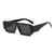 AUGEN Modern Rectangular Plastic Unisex Sunglasses UV 400 Protected Large Size (187-C10)
