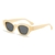 AUGEN Modern Oval Plastic Unisex Sunglasses UV 400 Protected Medium Size (193-C2)