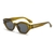 AUGEN Modern Oval Plastic Unisex Sunglasses UV 400 Protected Medium Size (193-C8)