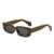 AUGEN Casual Rectangular Plastic Unisex Sunglasses UV 400 Protected Medium Size (196-C4)