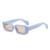 AUGEN Casual Rectangular Plastic Unisex Sunglasses UV 400 Protected Medium Size (196-C6)