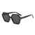 AUGEN Casual Hexagonal Plastic Unisex Sunglasses UV 400 Protected Large Size (197-C1)