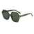AUGEN Casual Hexagonal Plastic Unisex Sunglasses UV 400 Protected Large Size (197-C9)