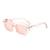 AUGEN Modern Hexagonal Plastic Unisex Sunglasses UV 400 Protected Large Size (199-C2)
