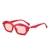 AUGEN Modern Hexagonal Plastic Unisex Sunglasses UV 400 Protected Large Size (199-C3)