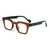 AUGEN Modern Rectangular Plastic Unisex Sunglasses UV 400 Protected Medium Size (200-C8)